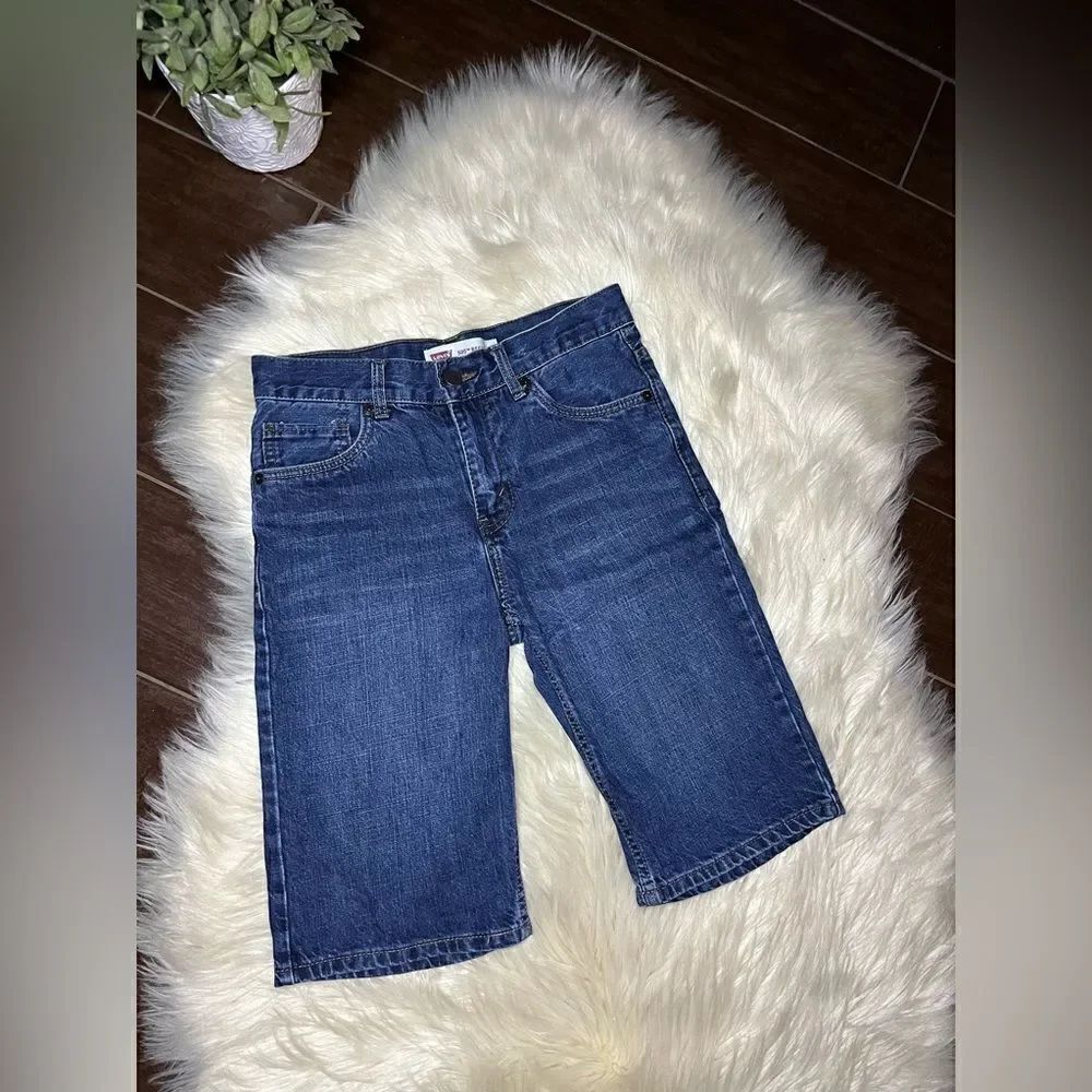 Levi’s 505 blue jean denim shorts sz 12 youth
